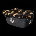 Fido Pet Products Fido Pet Products FRBLB-S Pet Car Seat - Black & Tan Bones Cover with Small Harness FRBLB-S